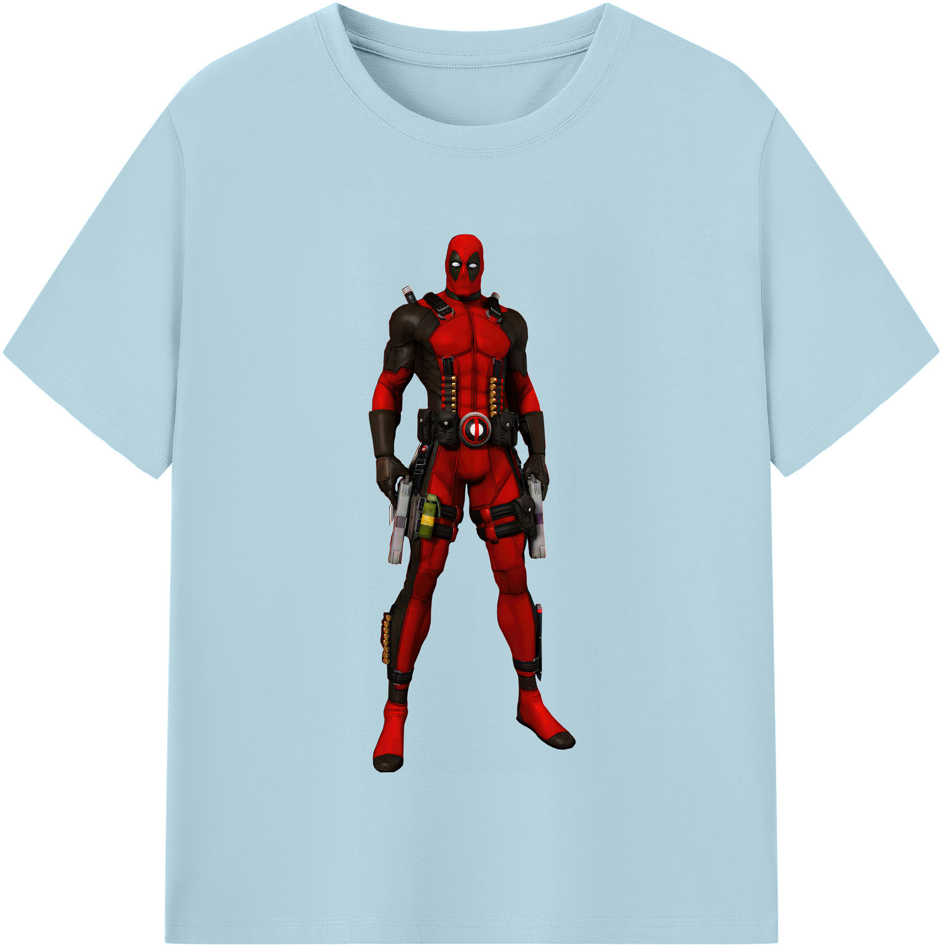 （画像用） Deadpool デッドプール 綿100％半袖Tシャツ（フロントプリント）